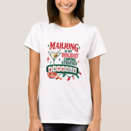 面白い麻雀Tシャツ Holiday Coping Strategy Tee Tシャツ
