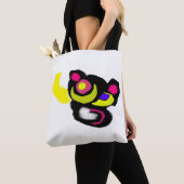 面白い黒猫の芸術 トートバッグ (クローズアップ)