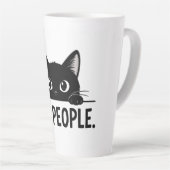 面白い黒猫の"え、人々。" マグカップ | かわいいイン (右アングル)