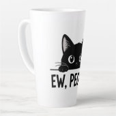 面白い黒猫の"え、人々。" マグカップ | かわいいイン (左アングル)