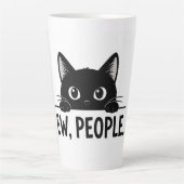 面白い黒猫の"え、人々。" マグカップ | かわいいイン (正面)