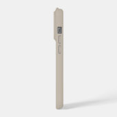 面白い黒猫コーヒーiPhone 15 Proケース iPhoneケース (左側面)