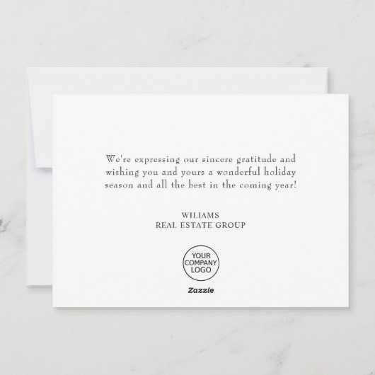 面白い1年のクリスマス企業 シーズンカード (裏面)