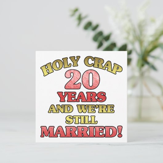 面白い20周年 カード (スタンド正面)