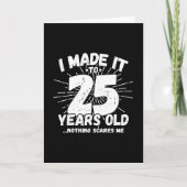 面白い25歳の誕生日名言 皮肉な25歳 カード (正面)