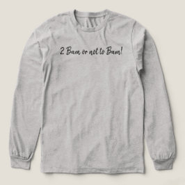 面白い2 Bam Or Not To Bam 麻雀スクリプト トライブレンドTシャツ
