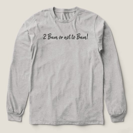 面白い2 Bam Or Not To Bam 麻雀スクリプト トライブレンドTシャツ (デザイン正面)