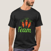 面白い3本のにんじん Tシャツ (正面)