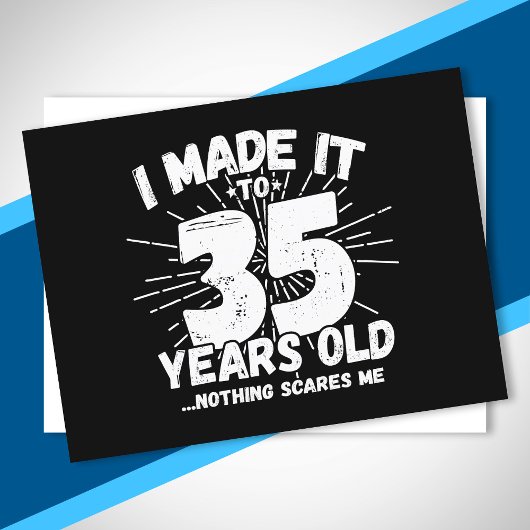 面白い35歳の誕生日名言 皮肉な35歳 ポストカード