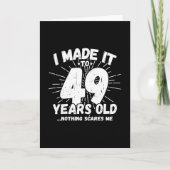 面白い49歳の誕生日名言 皮肉な49歳 カード (正面)