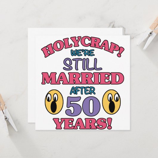 面白い50周年 カード (正面/裏面インサイチュ)