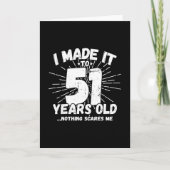面白い51歳の誕生日名言 皮肉な51歳 カード (正面)