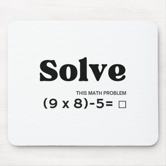 面白い6七67ミームPemdas学校数学教師 マウスパッド (正面)