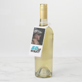 面白い60歳だから何?名言 フォト 60歳の誕生日 ボトルネックタグ (アングル)