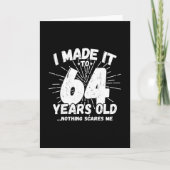 面白い64歳の誕生日名言 皮肉な64歳 カード (正面)