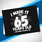 面白い65歳の誕生日名言 皮肉な65歳 ポストカード