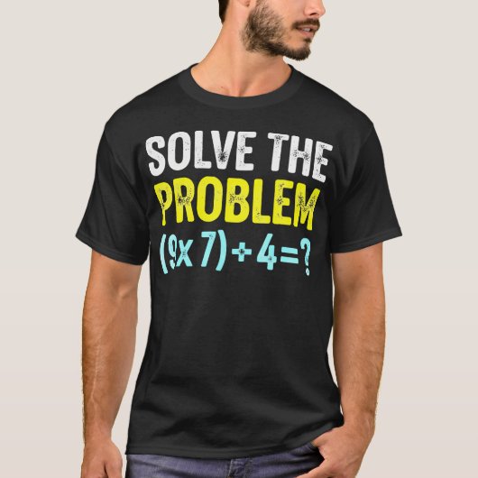 面白い67のミーム 数学教師のためのシックスセブン数学 脳が腐る Tシャツ (正面)