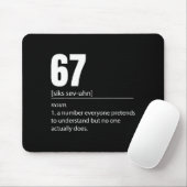 面白い67の定義 67の意味のミーム 六 七 マウスパッド (マウス)