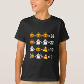 面白い67ミームカボチャゴースト数学教師ハロウィン Tシャツ (正面)