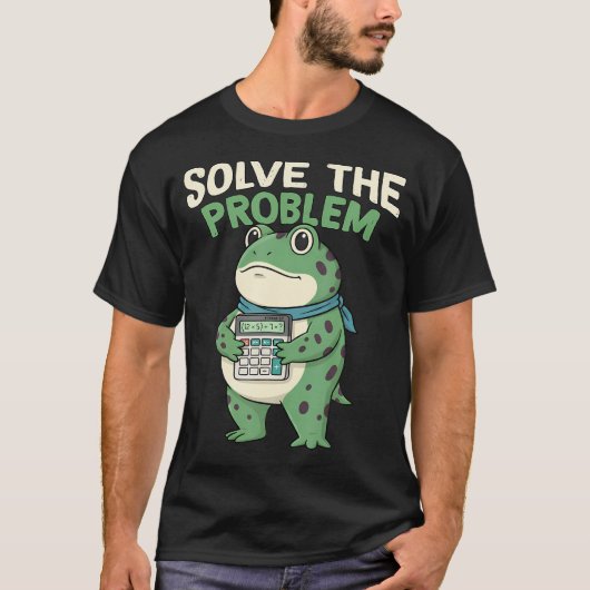 面白い67ミーム Pemdas 数学教師 六七 カエル Tシャツ (正面)