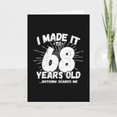 面白い68歳の誕生日名言 皮肉な68歳 カード (正面)