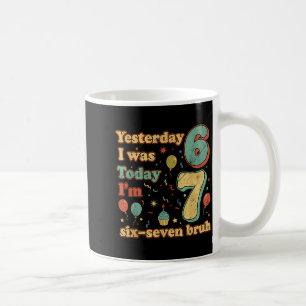 面白い7歳の誕生日 六七歳 ブラゥ ジョーク コーヒーマグカップ