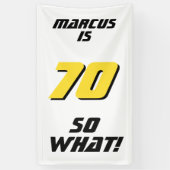 面白い70歳の名言 70歳の誕生日パーティー 横断幕 (縦)