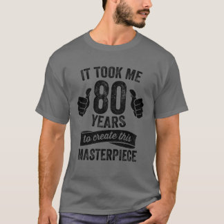 面白い80歳のジョーク 80歳の誕生日おもしろパロディ プレゼント Tシャツ