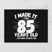 面白い85歳の誕生日名言 皮肉な85歳 ポストカード (正面)