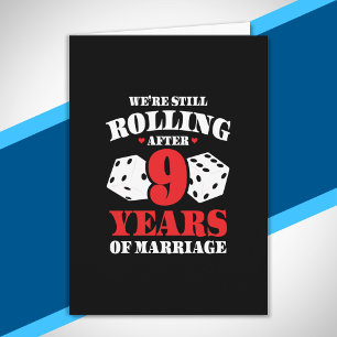 面白い9周年カップル 結婚9年目 カード