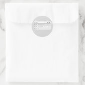 面白い！あなたのオートコンプリート機能が私をバレンタインデーのユーモアにしてくれた ラウンドシール (バッグ)