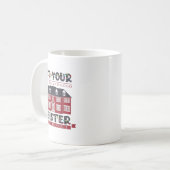 面白い あなたの醜い+黄色い+ダメな財布を私のPから離せ コーヒーマグカップ (正面左)