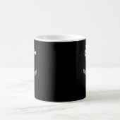 面白い - かくれんぼ - クマ  コーヒーマグカップ (中央)