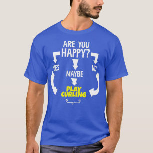 面白い かっこいい はい いいえ 多分 遊ぶ カーリング 趣味 Tシャツ