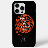 面白い かわいい 「ちょっと待って、考えさせて」 Case-Mate iPhoneケース (裏面)