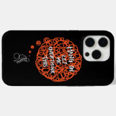 面白い かわいい 「ちょっと待って、考えさせて」 Case-Mate iPhoneケース (裏面 (横))