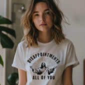 面白い "がっかりさせてくれてありがとう" イエス・キリストのミーム Tシャツ