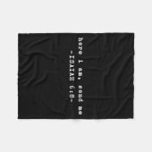 面白い ここに私がいます 主よ 私を遣わしてくださいと言う聖書の一節 フリースブランケット (正面(横))