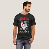 面白い、な~んだと考えるニワトリのジョーク1 Tシャツ (正面フル)