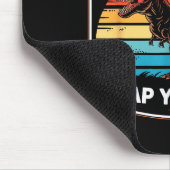 面白い もしあなたが幸せならそれを知っている ティラノサウルスが言う マウスパッド (コーナー)