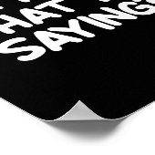 面白い、わかるよね、ジョーク サルカスティック Fa ポスター (角)