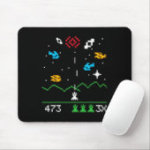 面白い+オタク+ビンテージ+宇宙+ビデオゲーム+ギーク+ギ マウスパッド (マウス)