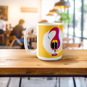 面白い、カラフルで個性的なキャラクター コーヒーマグカップ