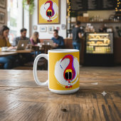 面白い、カラフルで個性的なキャラクター コーヒーマグカップ