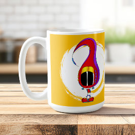 面白い、カラフルで個性的なキャラクター コーヒーマグカップ