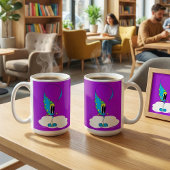 面白い、カラフルで個性的なキャラクター コーヒーマグカップ