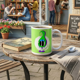 面白い、カラフル、変わった、キャラクター コーヒーマグカップ