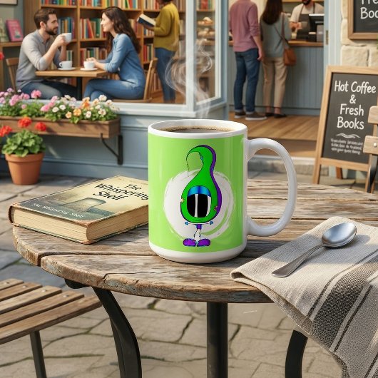 面白い、カラフル、変わった、キャラクター コーヒーマグカップ