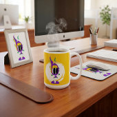 面白い、カラフル、変わった、キャラクター コーヒーマグカップ