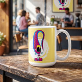 面白い、カラフル、変わった、キャラクター コーヒーマグカップ
